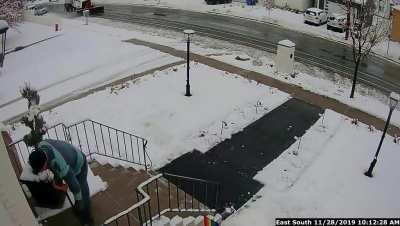 To keep the sidewalk free of ice