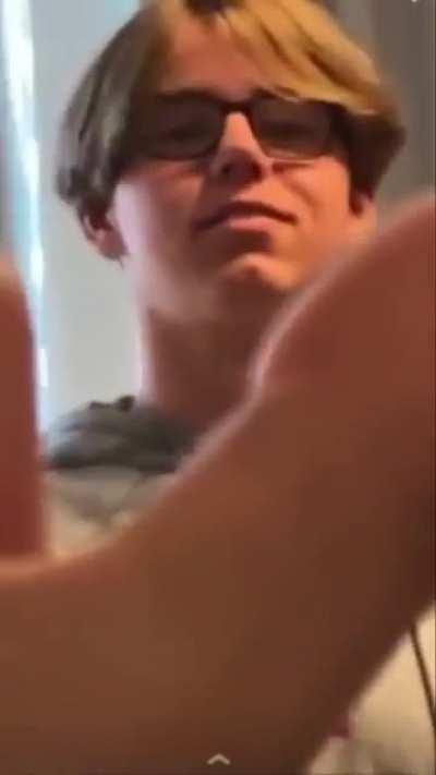 My friend getting obliterated by a water bottle :)