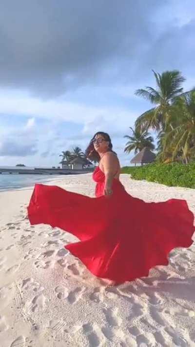 Thicc Raja Kumari in Red🔥