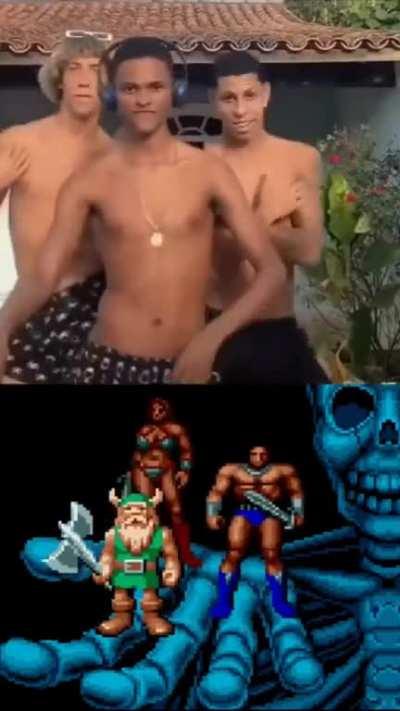 bonita demais essa homenagem que fizeram pro clássico do negão, Golden Axe, mais conteúdo nostálgico de games no Instagram @retrozoone