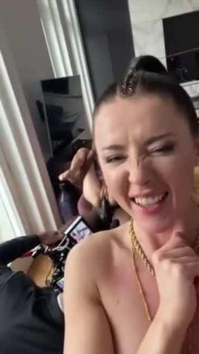 she can't wait for her turn