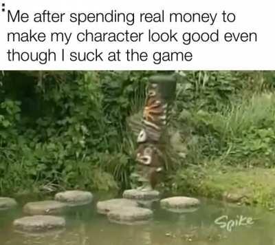 Let's just let this person drown in his ridiculous costume instead of rushing to his aid.