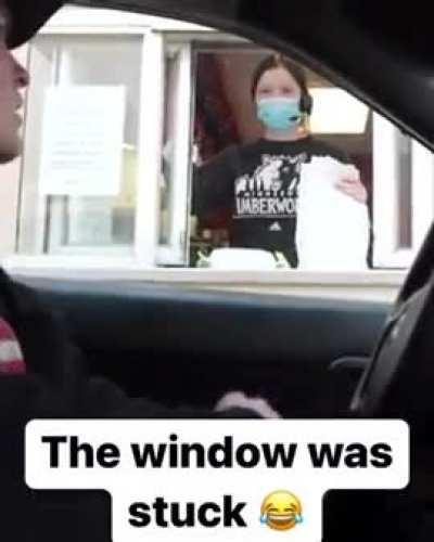 I would suggest opening the door would make more sense?