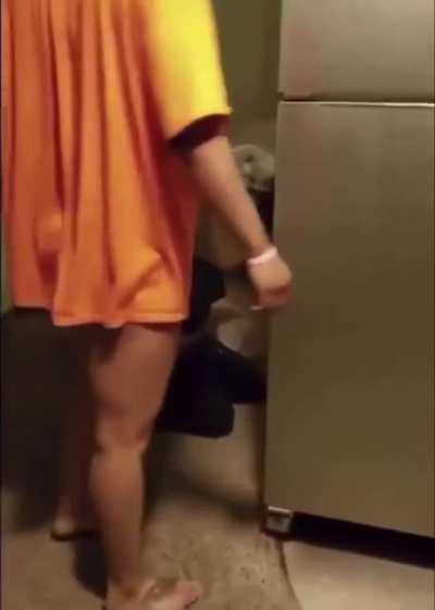 He tried slapping that phone out of her hand and won a lovely prize.