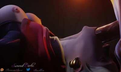 Witch Mercy’s blowjob (SwurstErotic)