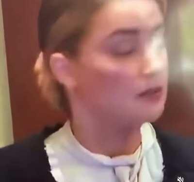 Did she just… snort something?