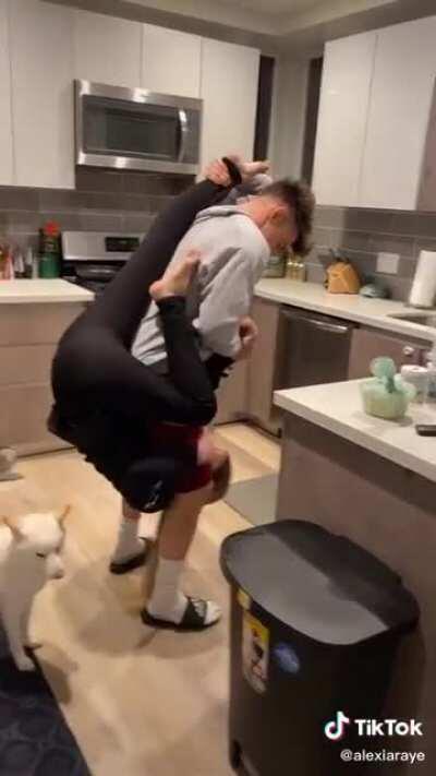 Valkyrae goofing around