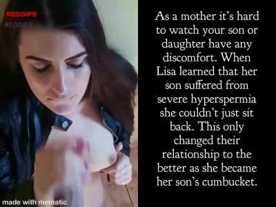 Mom helps with his hyperspermia