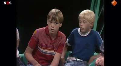 A 13 year old Erik Ten Hag telling Johan Cruyff how a trainer should communicate with his players.