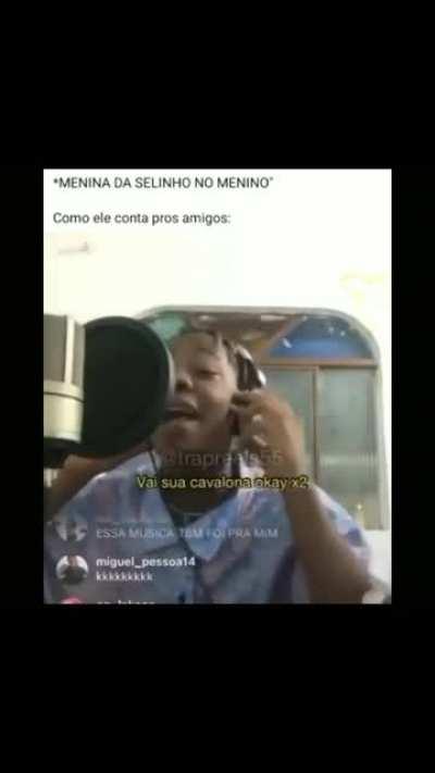 QUANDO A MINA RESPONDE O BOM DIA DO MUCA ELE: