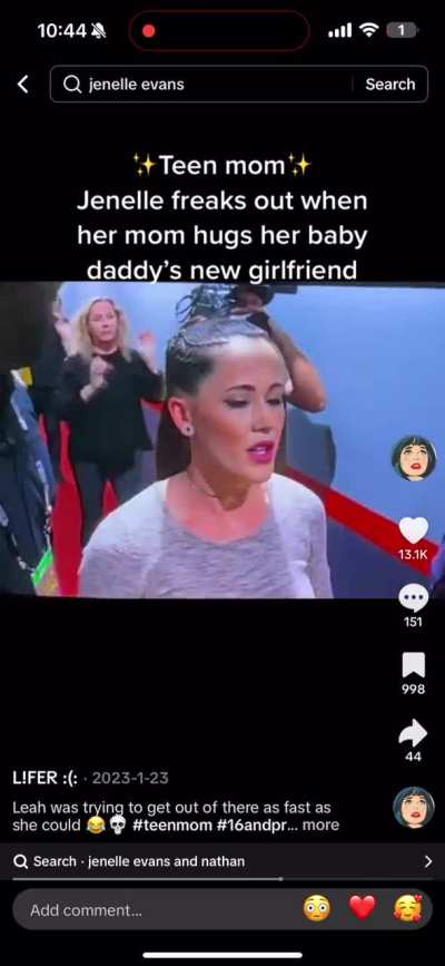 Leah talking sh*t because Nathan's girlfriend hugged Jenelle's mom