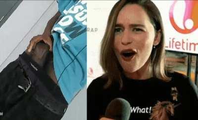 She can't BELIEVE it's size!