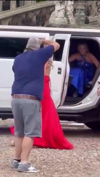 To get out of a limousine