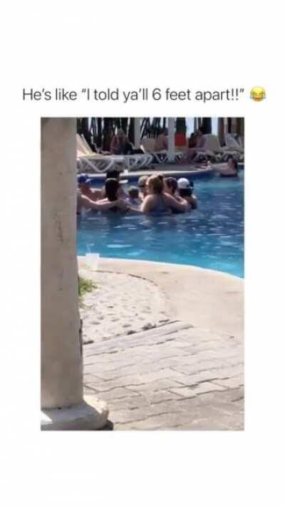 They weren't social distancing