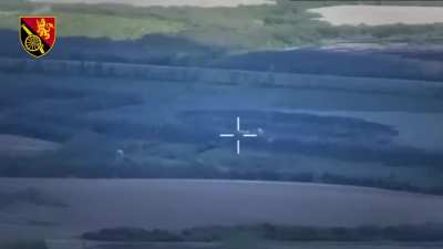 Ukrainian counter-battery fire destroyed several Russian howitzers in the Slovyansk direction. May 2025, 45th Artillery Brigade.