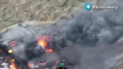 RU POV: German armored vehicles are burning on Kursk soil.