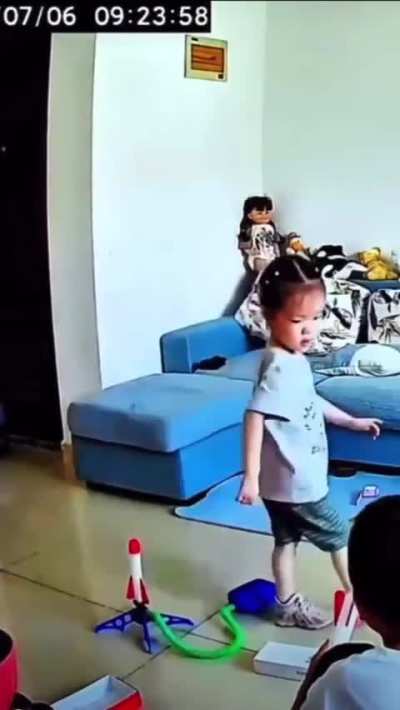 Powerful rocket launch