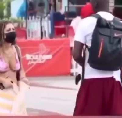 Stop staring at my ...