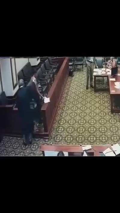Judge suspended for grabbing woman in hallway and shoving her into his court to jail her for 10 days