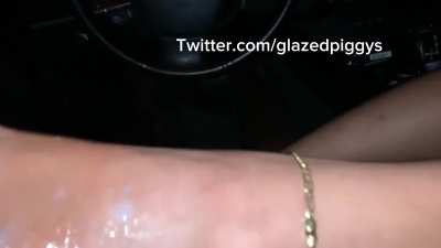 Cum eruption on Indian feet