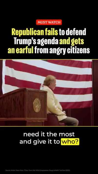 Republican gets booed by angry crowd when he mentions the big beautiful bill