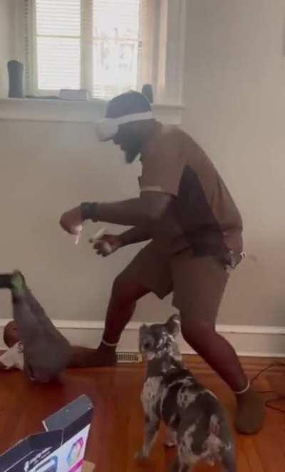 Slumped his lil ass.