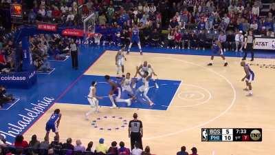 [Highlight] Embiid with some nice footwork to get by Grant