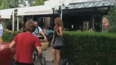 O filmare reală în Dorobanţi