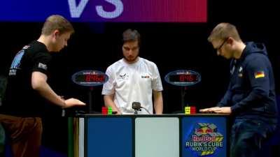 When your brother beats you by 0.01 seconds at head to head rubik's cube competition.