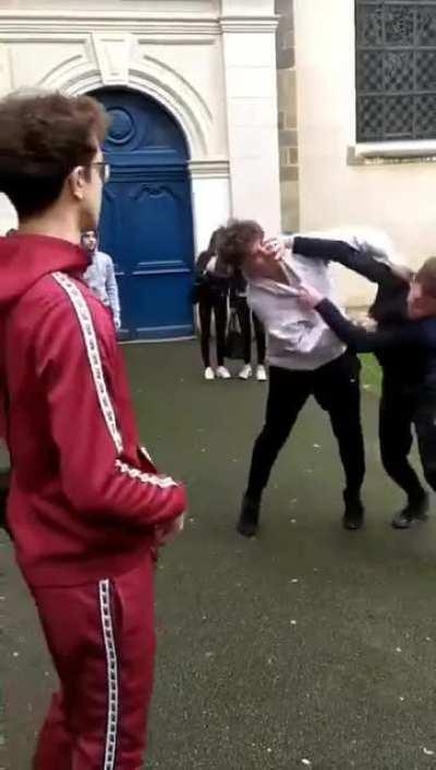 A French High School fight.