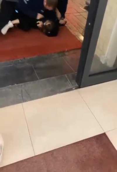 Belgian Cops Punching 14 Year Old Girl and Forcing a Mask on Her