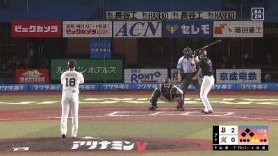[Highlight] (NPB) Yamamoto with a 3 pitch strike out!