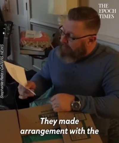 Incredibly tender! Father donated his sons heart after he was killed in a tragic car accident! The recipient's family gave the father this stuffed bear with the sons heartbeat recorded from within the new child! Humanity at its finest!