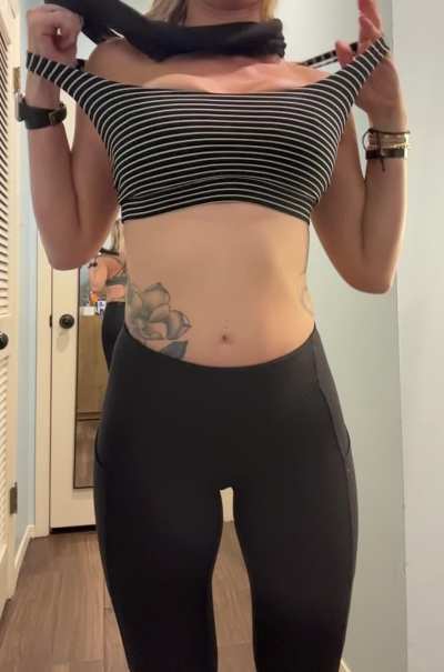 It was so boring I had to pull my big MILF boobs out of it