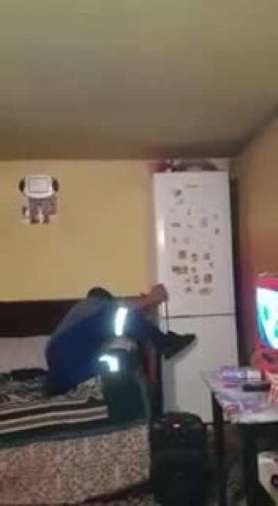 And then, you decide to put some firecrackers on the refrigerator.