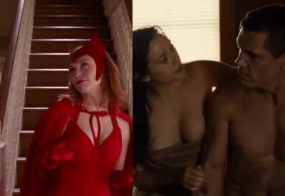 Reminder of what Elizabeth Olsen had under that sexy Scarlett Witch costume