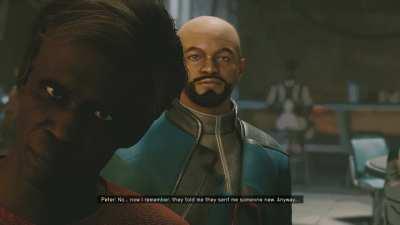 I was casually talking to an NPC when this happened, spent about 5 minutes in uncontrollable laughter