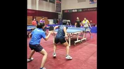 A fun doubles trickshot (taken from ttd insta)