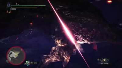 Fighting Silver Rathalos for the first time.