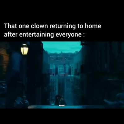 after entertaining everyone.