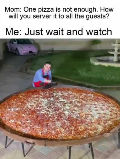 Now you can serve guests