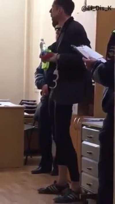 He's still at the party