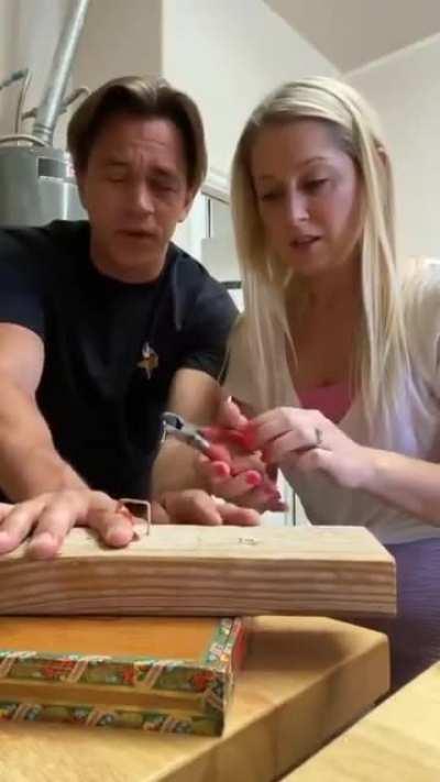 The way she looks at him. XD