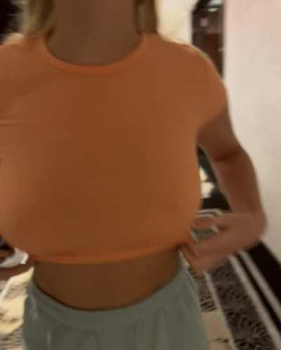 flashed at the hotel