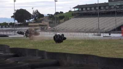 got this video of my crash on monday. i thought it was very well followed
