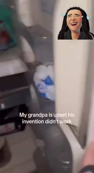 Grandpa put protection on the refrigerator!