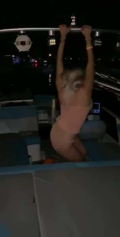 Nah, I promise you I won’t swing off this bar to then plummet into the water