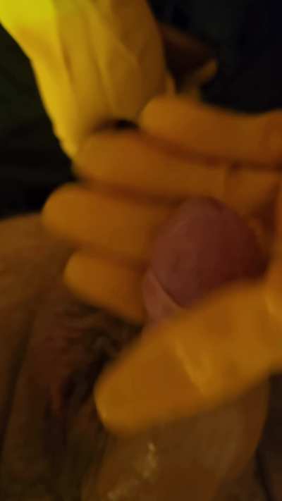 He says he doesn't like anal, but why does my slave get so hard? 