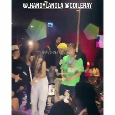 Coi leray and Pressa in the club last night