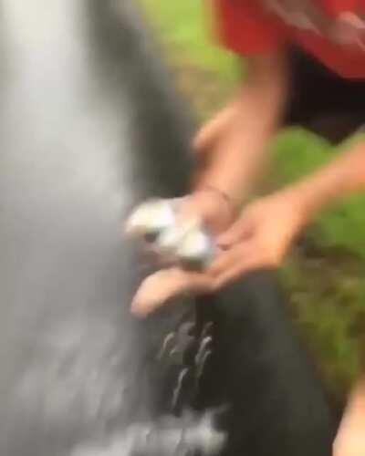 Snapping a cold one with the boys